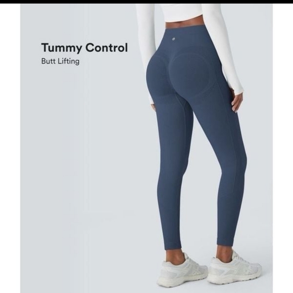Unbranded Pants - halara Seamless Leggings Navy‎ Blue High Waist Yoga Pants